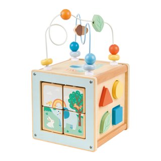 Lelin® Houten Activiteitenkubus